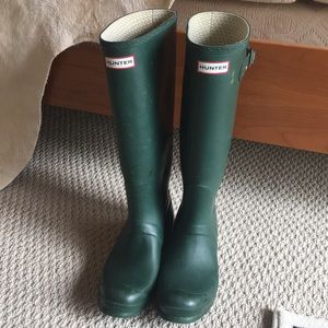 Hunter original tall matte rain boots